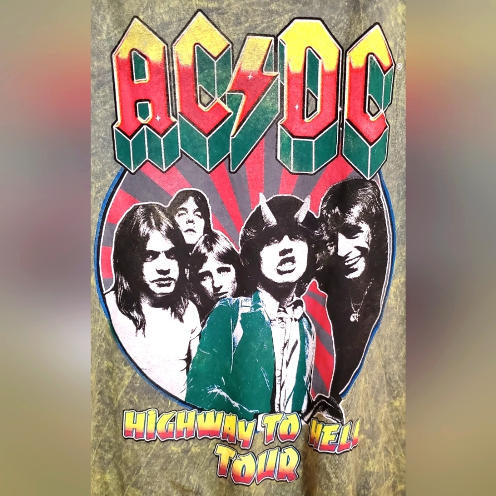 ACDC Highway to Hell Tour Adult Unisex Graphic Short Sleeve T-Shirt